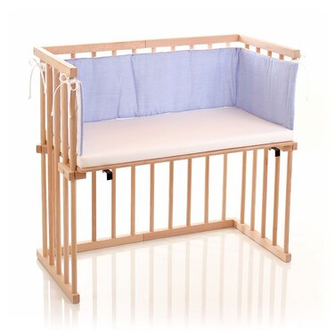 Приліжкове ліжко Dreamgood, букове дерево, в комплекті матрац Prime, білий.