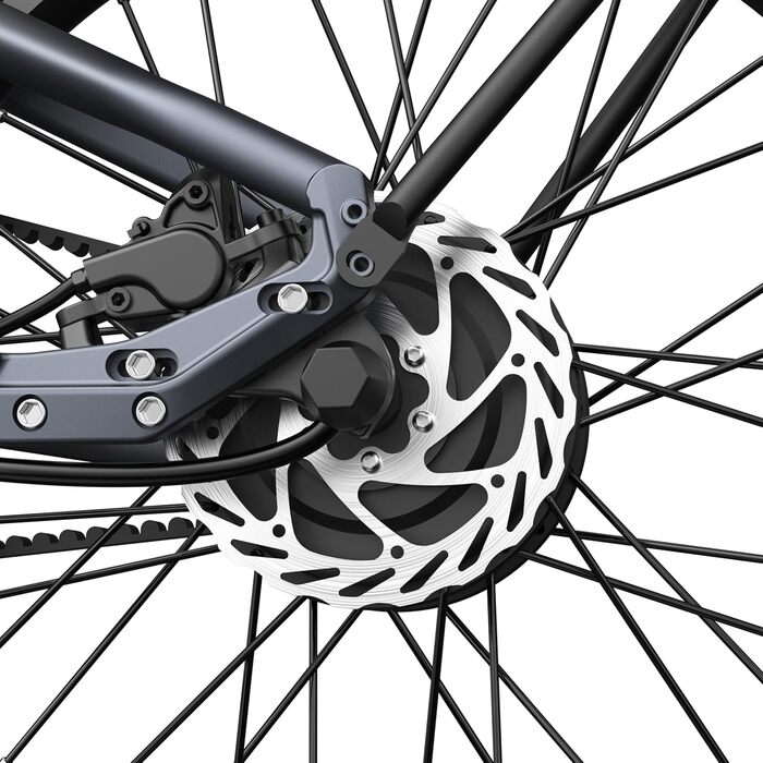 Електровелосипеди, Безщітковий двигун BAFANG, Складаний електровелосипед, Ремінний привід, Перемикання двох режимів, 20-дюймовий електровелосипед, 2/3 швидкості, ADO Smart App, 2,4-дюймовий IPS-дисплей, Жіночий/Чоловічий електровелосипед сірого кольору Ai