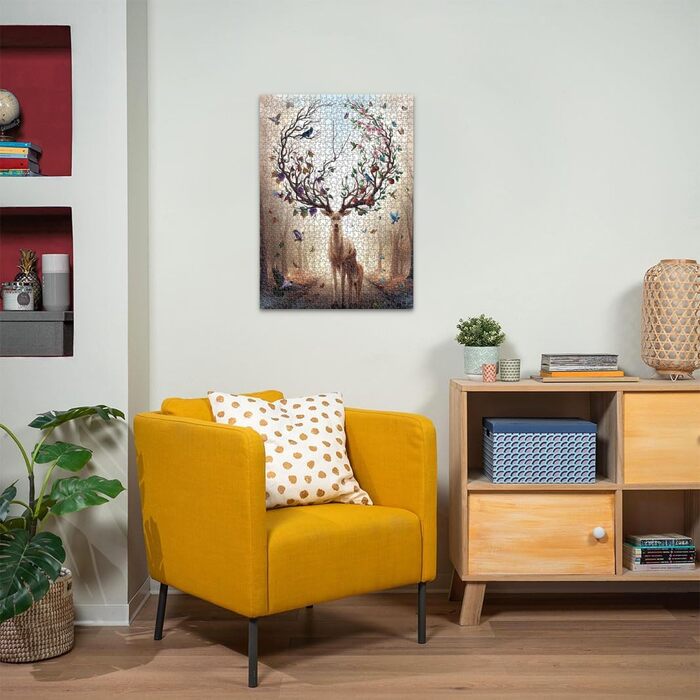 Пазл Ravensburger 12000459 - Чарівний олень - пазл на 1000 елементів для дорослих і дітей від 14 років, пазл тварина олень