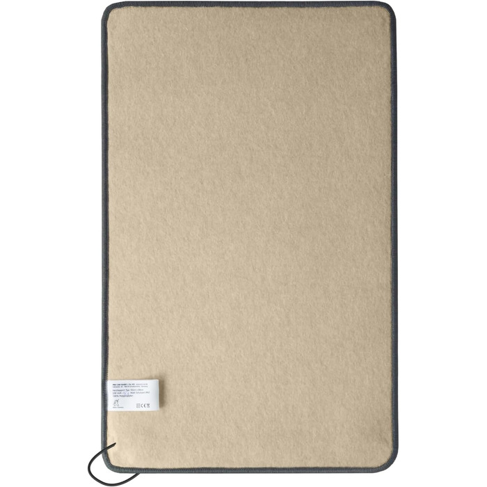 Інфрачервоний настільний/килимовий обігрівач, 50x80 см, 51 Вт, 230 В, колір антрацит - Зроблено в Німеччині