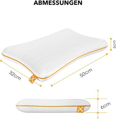 Дитяча подушка для шиї smartsleep Comfort Pillow ергономічна подушка з піни з памяттю форми з повітряними каналами, стабільна за розміром для дітей