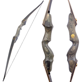 Рекурсивний лук MILAEM 60" (152 см), 30–60 фунтів, праворукий, дерев’яна рукоятка