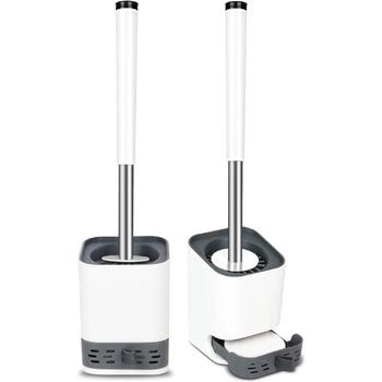 Щітка для унітазу Glowbal - силіконова щітка для унітазу, набір з 2 щіток для гостьового туалету у ванній кімнаті, настінна та сто