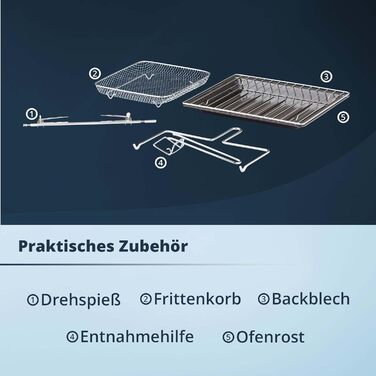 Міні-піч KHG Retro MBO-22CS з конвекцією, верхнім/нижнім нагріванням та гарячим повітрям, 22 л, 230 C, 1700 Вт, ідеально підходить для гриля, підсмажування, запікання, смаження у фритюрі з таймером, включаючи деко, вертел, кошик для смаження