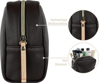 Жіноча дорожня сумка для туалетного приладдя bugatti Ella темно-коричневого кольору