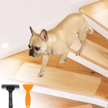 Килимки для сходів, протиковзкі килимки, самоклеючі килимки для сходів 15 x 80 см, 15 шт. , прозорі, протиковзка клейка стрічка, килимок для сходів, протиковзкі смужки, килимки для сходів для дерев&39яних сходів, протиковзкі килимки для підлоги