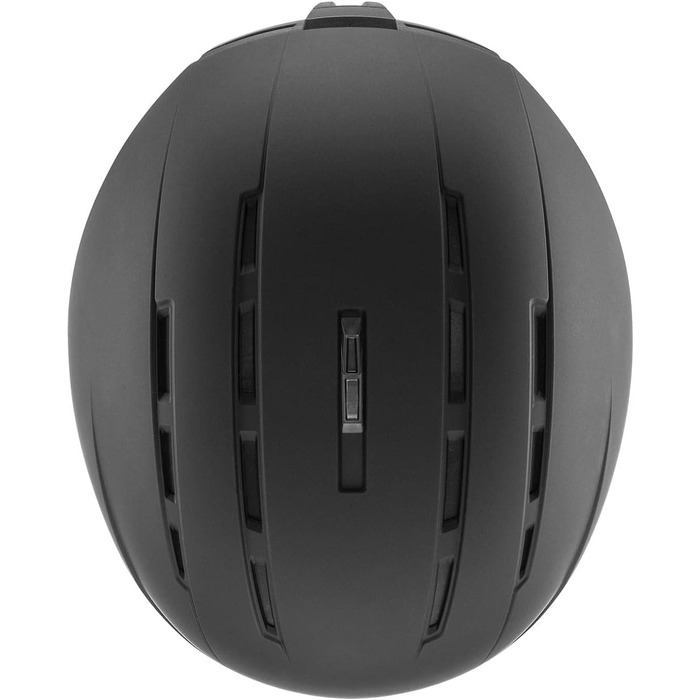 Міцний, ефективно вентильований лижний шолом для чоловіків та жінок з індивідуальним регулюванням розміру. Чорний матовий 58-62 см