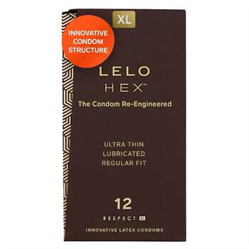 Презервативи LELO HEX Respect XL, 12 шт