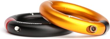 Алюмінієве кільце для спуску Fockety 24 KN, натяжне кільце 2,75 дюйма, з&39єднувальне кільце з отвором 0,47 дюйма, з&39єднувач для мотузки для рятувальників, будівельників, рятувальних робіт, килимок для слеклайну, золотистий