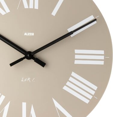 Настінний годинник Alessi Firenze, ABS-пластик, кварцовий механізм, сірий