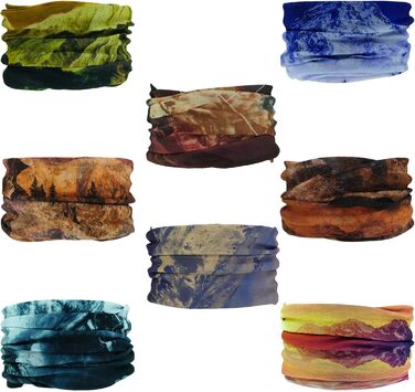 Багатофункціональних хусток для жінок та чоловіків, чорного кольору, 8