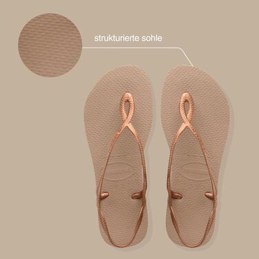 Босоніжки унісекс Havaianas Kinder Luna Slingback 39/40 EU Rose Gold