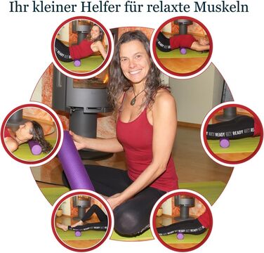 М&39який фасційний валик для масажу спини та хребта розгинач спини Ø9,5 см x 43 см, йога, пілатес, фасційний піноматеріал для болю в шиї та спині, терапія тригерних точок