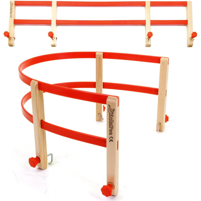 Санки Holzfee Colint Baran 110 RL дерев'яні зі спинкою, 110 см