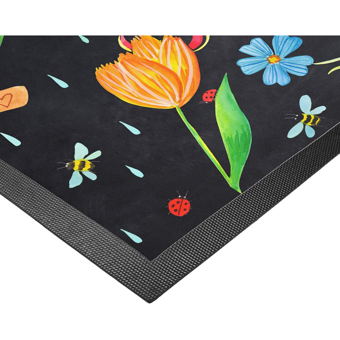 Килимок для дверей Mr. & Mrs. Panda &quotCome In Sunshine&quot 40 x 60 см - Подарунок, Позитивний вислів, Ніч, Килимок для дверей, Мудрість, Мотивація, Килимок для бруду, Прикраса, Килимок для лову бруду, Квіти, Килимок для дверей Чорний 40 x 60 см (Прямо