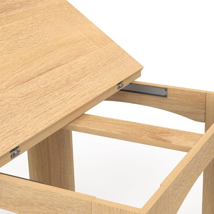 Розкладний прямокутний обідній стіл DONA, 4-8 осіб, бук, 80-160 см