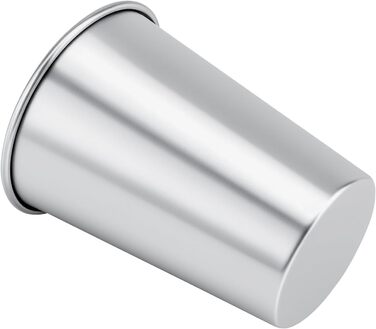 Набір з 8 чашок з нержавіючої сталі, 350 мл, срібна кружка з нержавіючої сталі, штабельовані металеві дорожні чашки, чарки для шотів, чашки з нержавіючої сталі для кемпінгу, вечірок, подорожей, барів та активного відпочинку