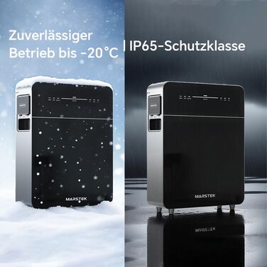 Балконна електростанція Marstek Venus E 3.0 з накопичувачем система накопичення енергії змінного струму з лічильником, 0 ПДВ, 5,12 кВтгод LFP, 2,5 кВт фотоелектричних панелей вхід/вихід, можливість розширення до 15,36 кВтгод, Plug&Play 5120 Втгод лічильни