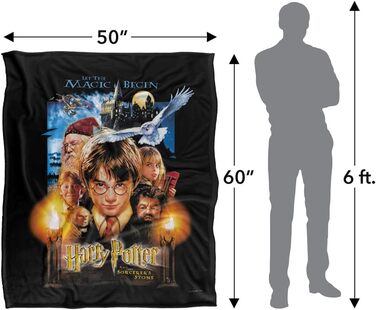 Гаррі Поттер Шовковиста ковдра Супер м&39яка 152 x 127 см