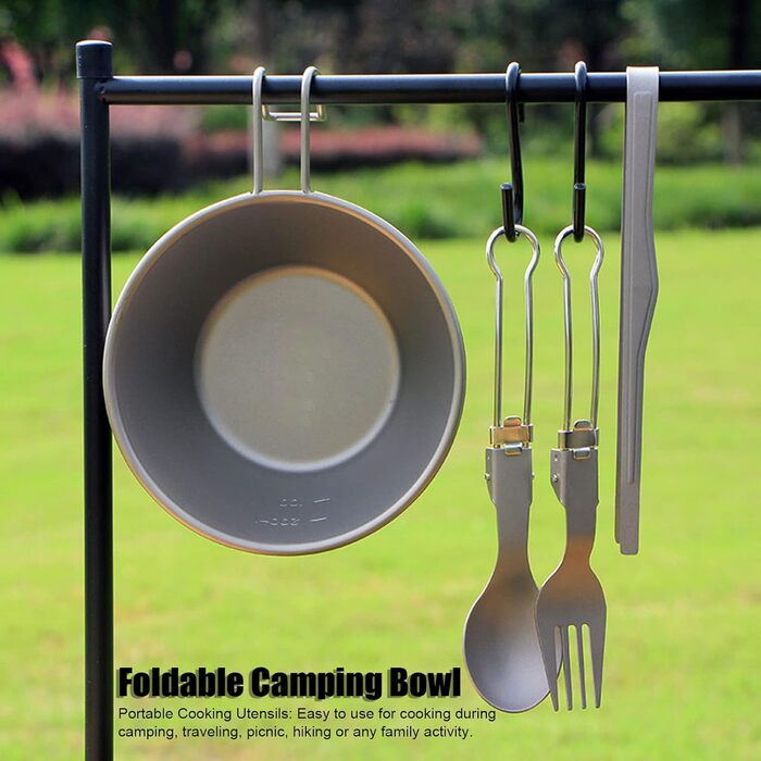 Ультралегкий кемпінговий посуд, миска для пікніка на природі, кухоль зі складною ручкою для походів