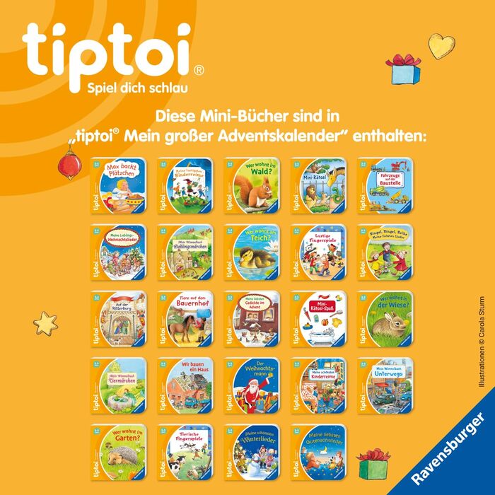 Адвент-календар tiptoi Mein großer Adventskalender, 24 міні-книги