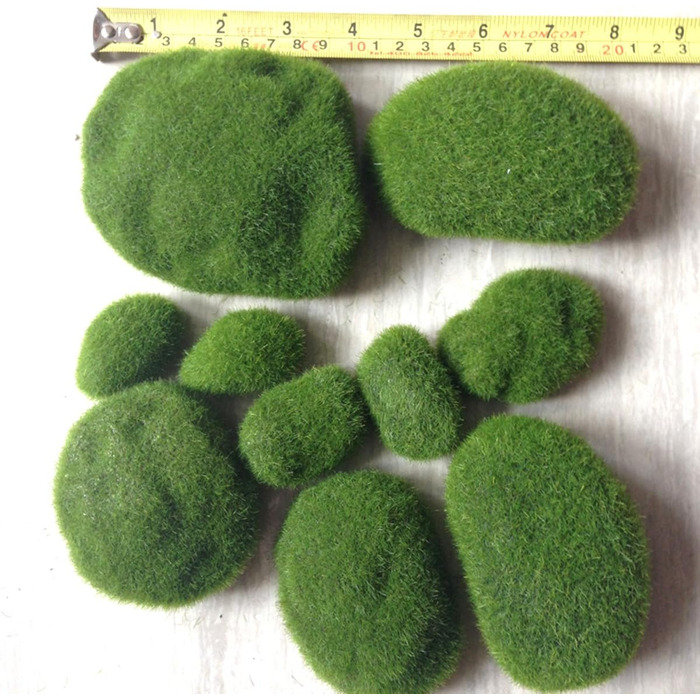 Штучні мохові камені казковий садовий мох скелі ляльковий будиночок квітковий горщик DIY прикраса, 12 шт.