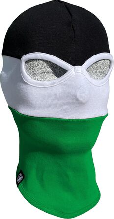 Балаклава PGWEAR у смужку та однотонні кольори Унісекс, один розмір Чорний, білий, червоний, синій, жовтий, зелений (чорний/білий/зелений)