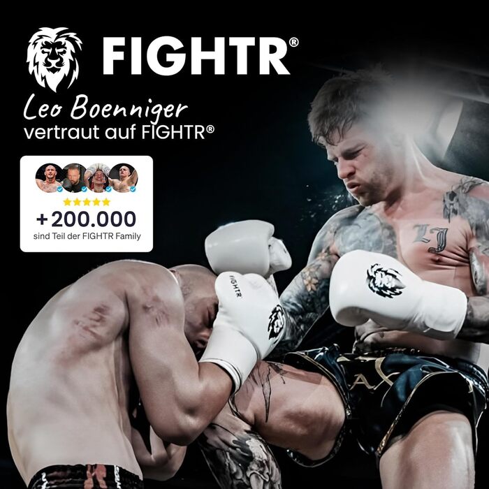 Стартовий набір для боксу FIGHTR Комплект боксерських рукавичок, бинтів та капи для боксу, ММА, муай-тай та кікбоксингу Розміри 8-16 унцій, включаючи сумку для перенесення 10 унцій