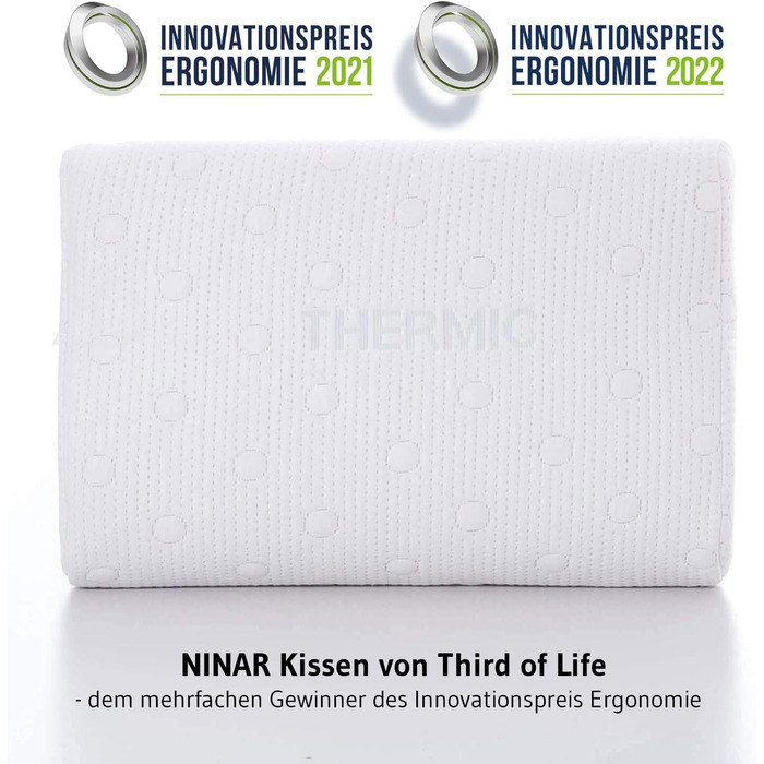 Ортопедична подушка Third of Life для водяних ліжок NINAR, в'язка подушка для шиї з піни з пам'яттю, подушка для підтримки шиї з т