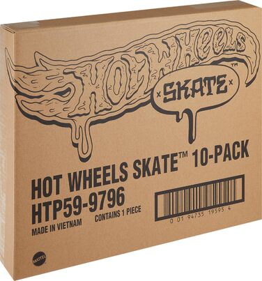 Набір скейтбордів Hot Wheels skate fingerboards 10 pack, набір з 10 скейтбордів з 5 парами змінного взуття в дизайні Hot Wheels, H