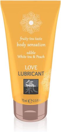 Харчовий лубрикант на водній основі SHIATSU з вишуканим смаком білого чаю та персика, побалуйте свої почуття, 75 мл 67040