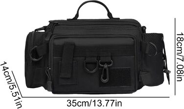 Чоловіча поясна сумка для походів, поясна сумка для походів - переносна сумка для риболовних снастей Сумка для риболовлі через плече, поперекова сумка для активного відпочинку, походів, скелелазіння