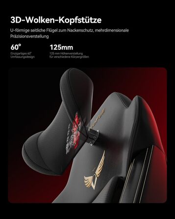 Ігрове крісло AutoFull M6 Ultra 2.0 з функцією масажу Ергономічне ігрове крісло перше у світі з вентиляцією та підігрівом, підлокітниками, що обертаються на 360, підголівником та підставкою для ніг для ігор та офісу (чорне)