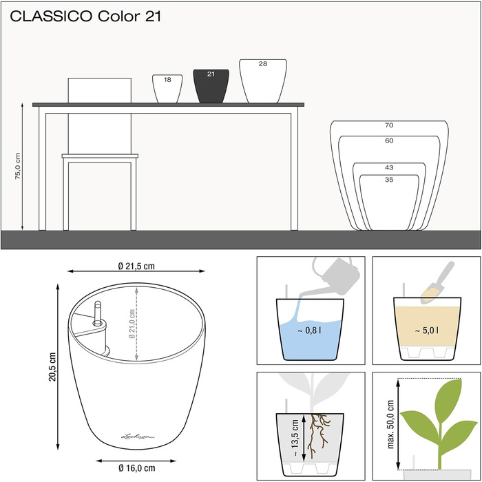 Колір 21 сланець сірий 13184, 22x22x20 см 22x22x20 см сланець сірий