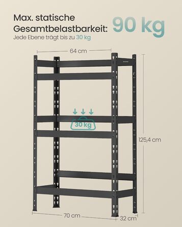 Стелаж для напоїв SONGMICS, для 3 напоїв, 3 рівні, вантажопідйомність кожного рівня до 30 кг, стійка для напоїв, стійка для пивних ящиків, сталь, підставка для ящиків, стійка для водних ящиків, чорний колір GYL001B01