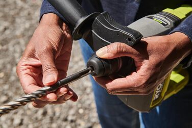 В ONE акумуляторний безщітковий ударний дриль-шуруповерт SDS RSDS18BL-0, макс. енергія удару 2,5 Дж, SDS-Plus, G5 GripZone, світло