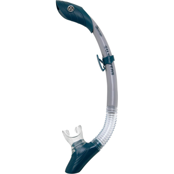 Набір US.Divers Cozumel - Спорядження для дайвінгу, маска, ласти та трубка для дорослих із захистом від ультрафіолету, лінзами, що запобігають запотіванню та протіканню, трубка, унісекс, силіконова маска, регульовані ласти L СІРИЙ ТЕМНО-СИНІЙ