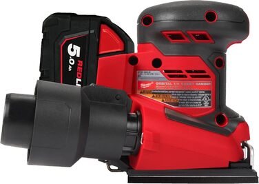 Акумуляторна ексцентрикова шліфувальна машина Milwaukee M18 BQSS-502B з універсальним кріпленням на липучці, 4933479967, 18В