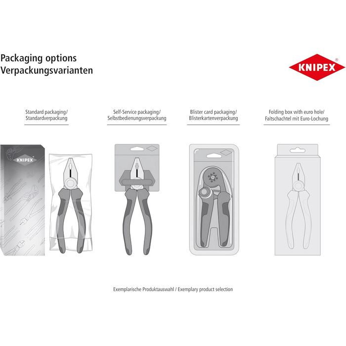 Прецизійні кліщі для зняття ізоляції KNIPEX з контурними ножами, 12 12 06, 195 мм