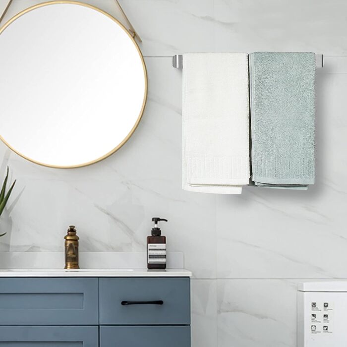 Полотенцесушитель без свердління, гостьовий полотенцесушитель самоклеючий, настінний полотенцесушитель з нержавіючої сталі 42CM A