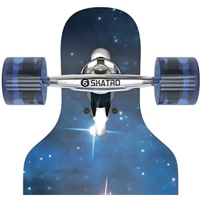 Лонгборд SKATRO Drop Through Freeride Galaxy 1 40" drop-through cruiser фрірайд 8-шаровий клен ABEC-9 безкоштовний T-Tool у комплекті повний компліт для карвінгу слайдів оригінал 2025
