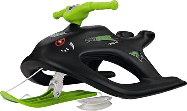 Санки BIG Bobby Sledge Wild Spider, кермові, з металевими полозами, чорні