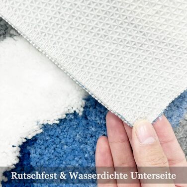 Синій килимок для ванної кімнати, милий килимок для ванної, доріжка, килимок для ванної для пляжу, ванна кімната, довгий килимок для ванної кімнати, прибережне оздоблення, доріжка для ванної кімнати, килимок для раковини 50x120 см