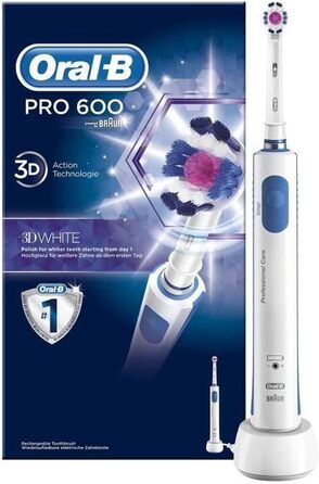 Електрична зубна щітка Oral-B PRO 600 3DWhite від Braun