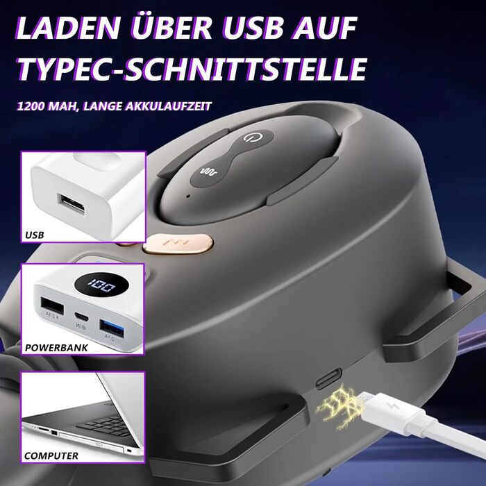 Мастурбатор ZYLEDW для чоловіків, з кріпленням на пояс, 9 режимів вібрації та 9 режимів руху вперед-назад, USB-C