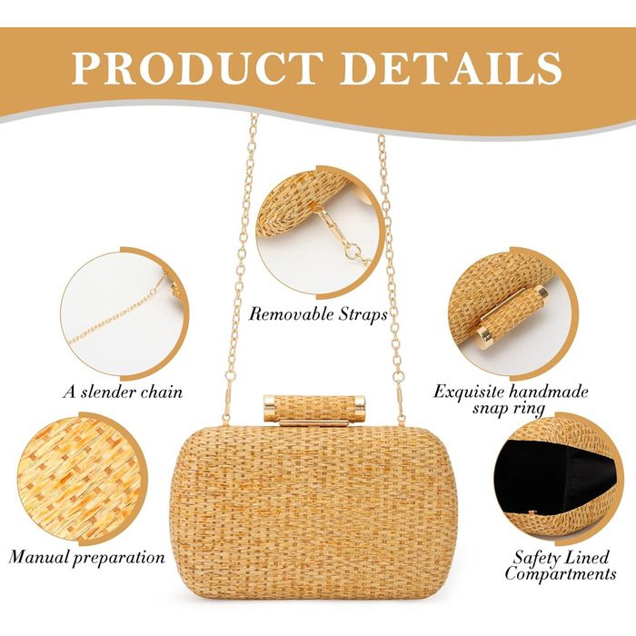 Золотий клатч для вечірок, весіль, літа та пляжу жіноча сумка-тоут