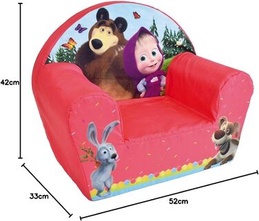 Клубне крісло Fun House Enfant 713340 Masha ET Michka, походження Франція, 52 х 33 х 42 см