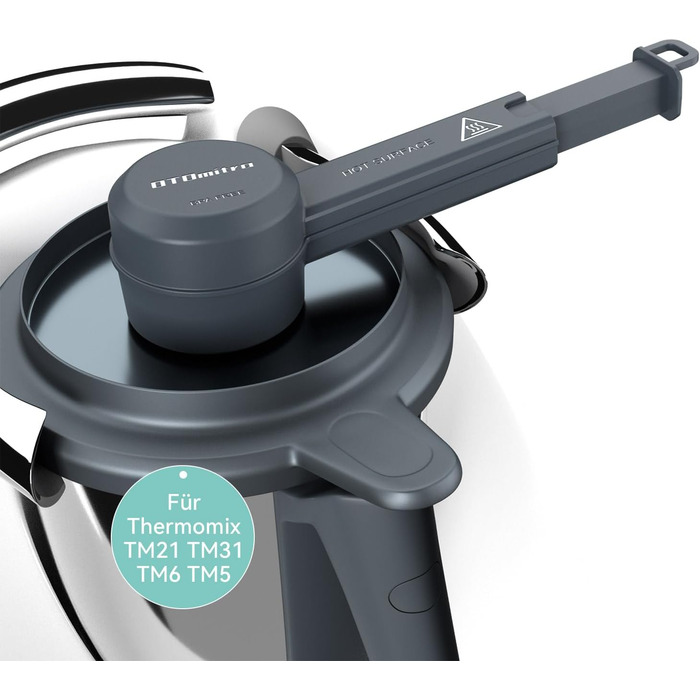 Паровий дивертор для Thermomix TM6 TM5 TM31, Паровий дивертор для захисту кухонних навісних шаф, Конденсатовідвідник BPA Free, Аксесуари для парового дивертора Thermomix, Насадка для відхилення пари - сірий для Thermomix TM6 TM5 TM31 TM21