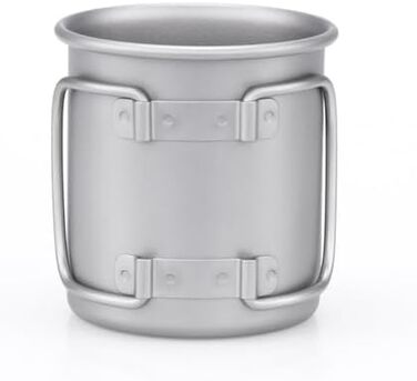 Складані титанові чашки для води, напої, кемпінгові чашки без кришки, надлегкі портативні туристичні кружки 40 г 220 мл, 3200