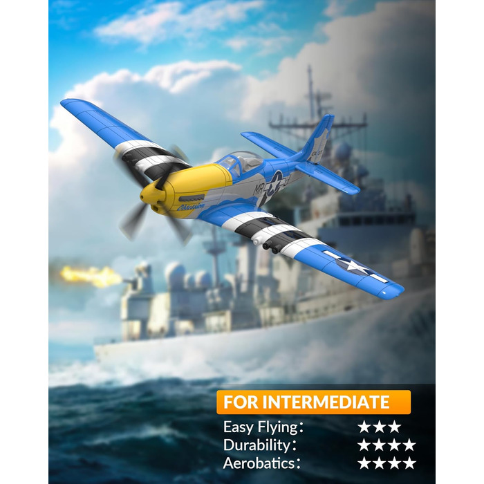 ГГц 4-канальний пульт дистанційного керування Літак RTF RC Plane Верхній пілотаж Літак іграшка для початківців, дітей і дорослих (